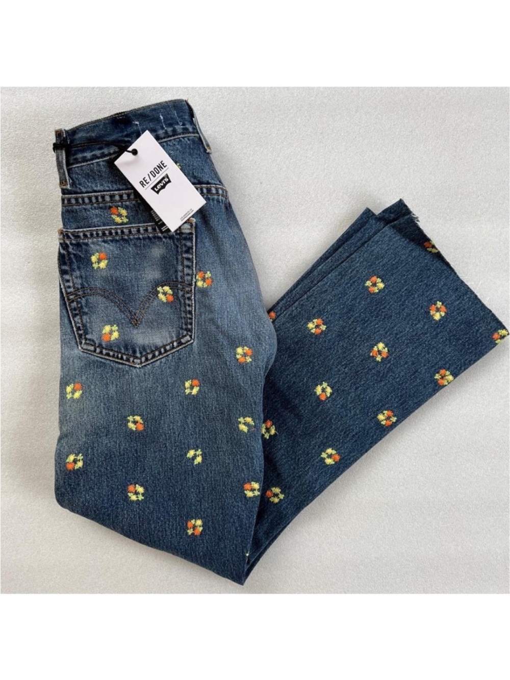RE/DONE | Levi's 70s Floral Embroidered Jean SZ 25 NWT